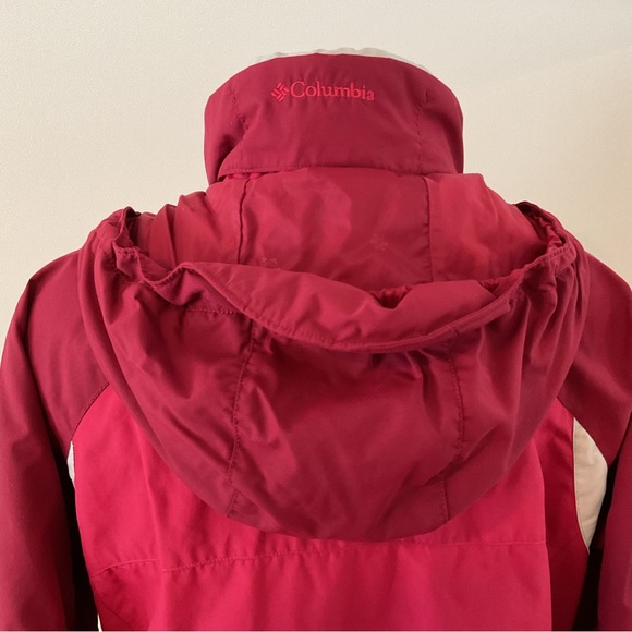 COLUMBIA Red Vertex Core Interchange Lightweight Jacket Shell Ladies Size M - Picture 7 of 16
